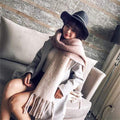 2020 NEW fashion cashmere women plaid scarf winter warm shawl and wrap bandana pashmina long tassel female foulard thick blanket JadeMoghul Inc. 