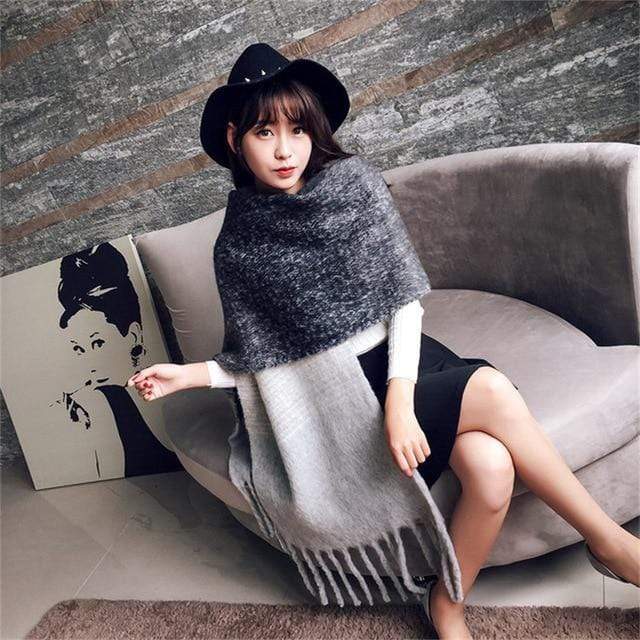2020 NEW fashion cashmere women plaid scarf winter warm shawl and wrap bandana pashmina long tassel female foulard thick blanket JadeMoghul Inc. 