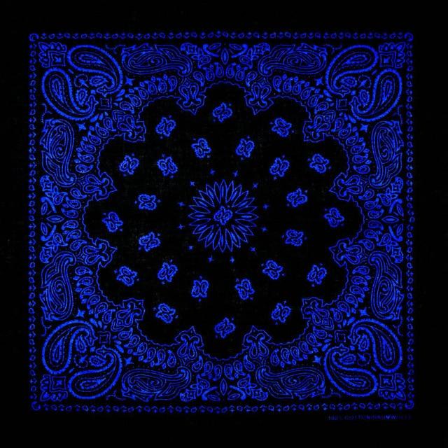 2020 New Fashion Hip Hop 100% Cotton Bandana Square Scarf 55cm*55cm Black Red Paisley Headband Printed For Women/Men/Boys/Girls AExp