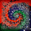 2020 New Fashion Hip Hop 100% Cotton Bandana Square Scarf 55cm*55cm Black Red Paisley Headband Printed For Women/Men/Boys/Girls AExp