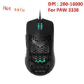 2020 New Lightweight Wired Mouse AJ390  Hollow-Out Gaming Mouce Mice 6 DPI Adjustable 7Key AJ390R JadeMoghul Inc. 