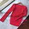2020 new spring and summer fashion women clothes cashmere sqaure collar full sleeves elastic high waist sexy pullover WK080 JadeMoghul Inc. 