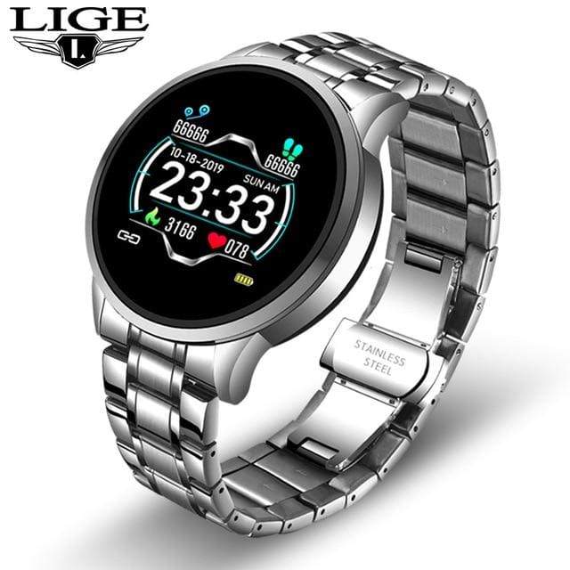 2020 New stainless steel Digital Watch Men Sport Watches Electronic LED Male Wrist Watch For Men Clock Waterproof Bluetooth Hour AExp