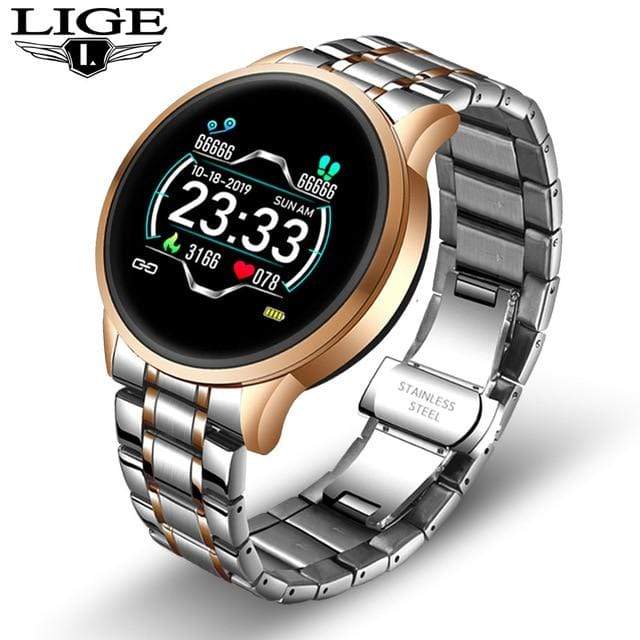 2020 New stainless steel Digital Watch Men Sport Watches Electronic LED Male Wrist Watch For Men Clock Waterproof Bluetooth Hour AExp