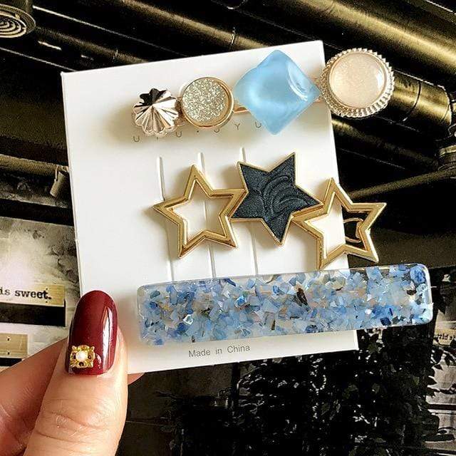 2020 New Women Girls Pearl Crystal Hairpins Side Clip Hair Jewelry Trendy Geometric Headwear Fashion Hair Accessories Barrettes AExp