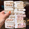2020 New Women Girls Pearl Crystal Hairpins Side Clip Hair Jewelry Trendy Geometric Headwear Fashion Hair Accessories Barrettes AExp