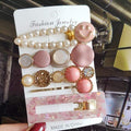 2020 New Women Girls Pearl Crystal Hairpins Side Clip Hair Jewelry Trendy Geometric Headwear Fashion Hair Accessories Barrettes AExp