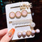 2020 New Women Girls Pearl Crystal Hairpins Side Clip Hair Jewelry Trendy Geometric Headwear Fashion Hair Accessories Barrettes AExp