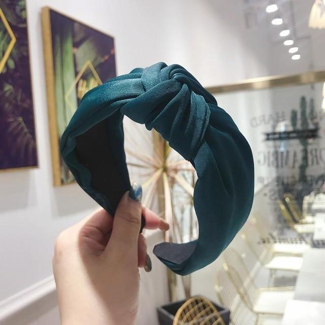 2020 New Women Headband Twist Hairband Girl Bows Headbands Cross Turban Hairbands Headwear Hair Hoop Girls Hair Accessories AExp