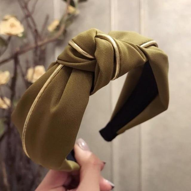 2020 New Women Headband Twist Hairband Girl Bows Headbands Cross Turban Hairbands Headwear Hair Hoop Girls Hair Accessories AExp
