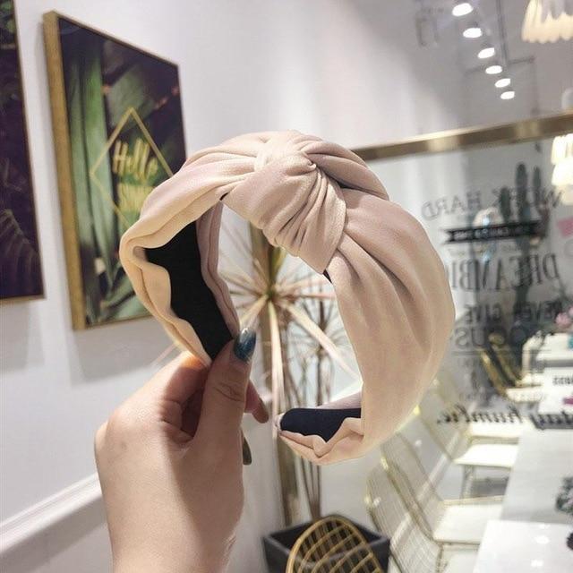2020 New Women Headband Twist Hairband Girl Bows Headbands Cross Turban Hairbands Headwear Hair Hoop Girls Hair Accessories AExp