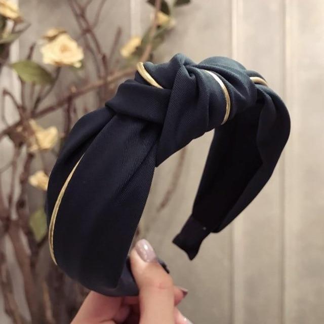 2020 New Women Headband Twist Hairband Girl Bows Headbands Cross Turban Hairbands Headwear Hair Hoop Girls Hair Accessories AExp