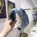 2020 New Women Headband Twist Hairband Girl Bows Headbands Cross Turban Hairbands Headwear Hair Hoop Girls Hair Accessories AExp