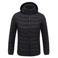 2020 NWE Men Winter Warm USB Heating Jackets Smart Thermostat Pure Color Hooded Heated Clothing Waterproof  Warm Jackets JadeMoghul Inc. 