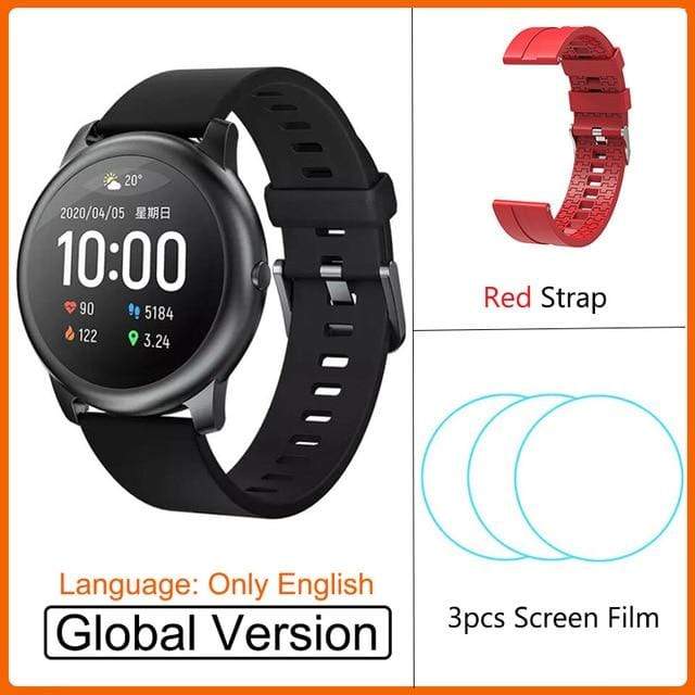 2020 Original Youpin Haylou Solar Smart Watch Sport Fashion Bracelet Heart Rate Sleep Monitor Fitness Tracker For iOS Android AExp