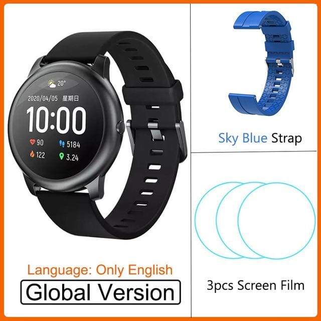2020 Original Youpin Haylou Solar Smart Watch Sport Fashion Bracelet Heart Rate Sleep Monitor Fitness Tracker For iOS Android AExp