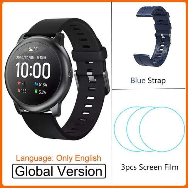 2020 Original Youpin Haylou Solar Smart Watch Sport Fashion Bracelet Heart Rate Sleep Monitor Fitness Tracker For iOS Android AExp
