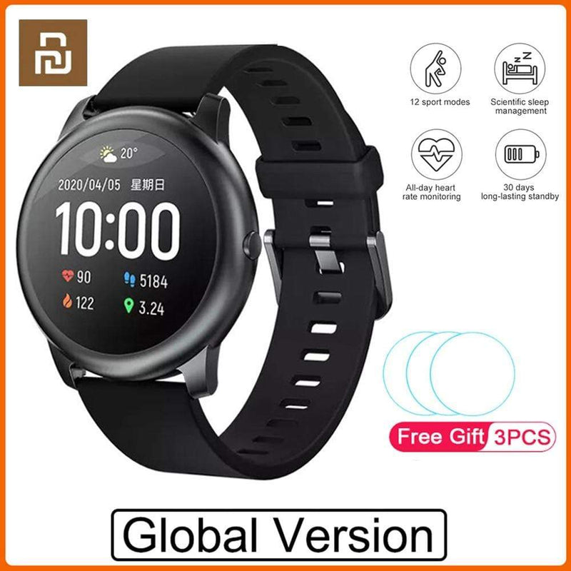 2020 Original Youpin Haylou Solar Smart Watch Sport Fashion Bracelet Heart Rate Sleep Monitor Fitness Tracker For iOS Android AExp