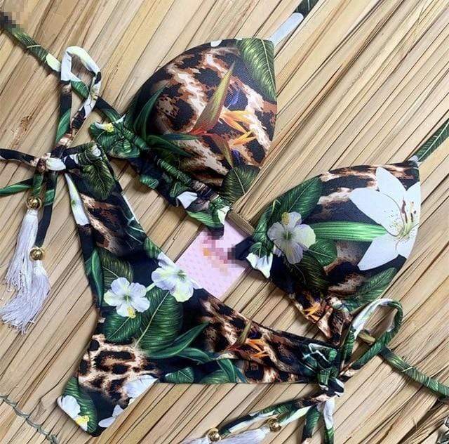 2020 Popular Womens Beachwear Sexy Bikini Set Hot Stamp Sport Swimwear Push-Up Padded Swimsuit Bodysuit Exquisite Bather Swimwea AExp