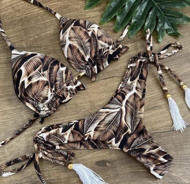 2020 Popular Womens Beachwear Sexy Bikini Set Hot Stamp Sport Swimwear Push-Up Padded Swimsuit Bodysuit Exquisite Bather Swimwea AExp