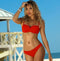 2020 Sexy Solid Color Bikini Women Swimwear Bandeau Biquini Swimsuit Female Bathing Suit Push Up Bikini Set Beachwear JadeMoghul Inc. 