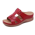 2020 Summer Women Premium Orthopedic Open Toe Sandals Vintage Anti-slip Breathable Leather Casual Female Platform Retro Shoes AExp