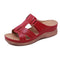 2020 Summer Women Premium Orthopedic Open Toe Sandals Vintage Anti-slip Breathable Leather Casual Female Platform Retro Shoes AExp