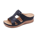 2020 Summer Women Premium Orthopedic Open Toe Sandals Vintage Anti-slip Breathable Leather Casual Female Platform Retro Shoes AExp
