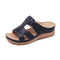 2020 Summer Women Premium Orthopedic Open Toe Sandals Vintage Anti-slip Breathable Leather Casual Female Platform Retro Shoes AExp