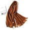 2020 winter scarf solid thick women cashmere scarves neck head warm hijabs pashmina lady shawls and wraps bandana Tassel AExp