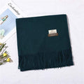 2020 winter scarf solid thick women cashmere scarves neck head warm hijabs pashmina lady shawls and wraps bandana Tassel AExp