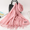 2020 winter scarf solid thick women cashmere scarves neck head warm hijabs pashmina lady shawls and wraps bandana Tassel AExp