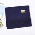 2020 winter scarf solid thick women cashmere scarves neck head warm hijabs pashmina lady shawls and wraps bandana Tassel AExp