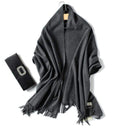 2020 winter scarf solid thick women cashmere scarves neck head warm hijabs pashmina lady shawls and wraps bandana Tassel AExp