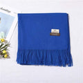 2020 winter scarf solid thick women cashmere scarves neck head warm hijabs pashmina lady shawls and wraps bandana Tassel AExp