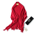 2020 winter scarf solid thick women cashmere scarves neck head warm hijabs pashmina lady shawls and wraps bandana Tassel AExp