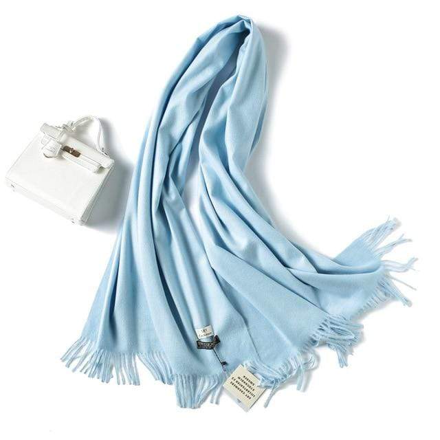 2020 winter scarf solid thick women cashmere scarves neck head warm hijabs pashmina lady shawls and wraps bandana Tassel AExp