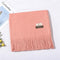 2020 winter scarf solid thick women cashmere scarves neck head warm hijabs pashmina lady shawls and wraps bandana Tassel AExp