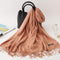 2020 winter scarf solid thick women cashmere scarves neck head warm hijabs pashmina lady shawls and wraps bandana Tassel AExp