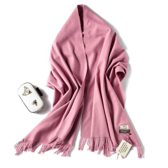 2020 winter scarf solid thick women cashmere scarves neck head warm hijabs pashmina lady shawls and wraps bandana Tassel AExp