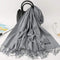 2020 winter scarf solid thick women cashmere scarves neck head warm hijabs pashmina lady shawls and wraps bandana Tassel AExp