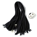 2020 winter scarf solid thick women cashmere scarves neck head warm hijabs pashmina lady shawls and wraps bandana Tassel AExp