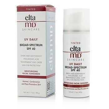 Skin Care UV Daily Moisturizing Facial Sunscreen SPF 40 - For Normal, Combination &Post-Procedure Skin - Tinted - 48g