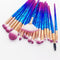 20pcs Diamond Makeup Brush Set Eye Brush Beauty Tools Fan Powder Eyeshadow Contour Beauty Cosmetic Colorful For Make Up Tool AExp