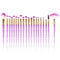 20pcs Diamond Makeup Brush Set Eye Brush Beauty Tools Fan Powder Eyeshadow Contour Beauty Cosmetic Colorful For Make Up Tool AExp