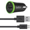 2.1-Amp Universal Car Charger with Charge & Sync Micro USB Cable, 4ft-Car Chargers-JadeMoghul Inc.