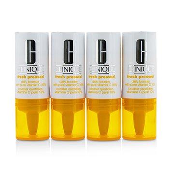 Skin Care Fresh Pressed Daily Booster with Pure Vitamin C 10% - All Skin Types - 4x8.5ml