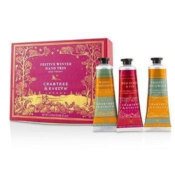 Skin Care Festive Winter Hand Trio (1x Frosted Spicewood, 1x White Cardamom, 1x Red Berry &Fir) - 3x25ml