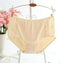 #224 Plus Size LeafMeiry Underwear Women Cotton Briefs Everyday Women Panties With Sexy Lace-light apricot-L-JadeMoghul Inc.