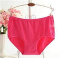 #224 Plus Size LeafMeiry Underwear Women Cotton Briefs Everyday Women Panties With Sexy Lace-rose-L-JadeMoghul Inc.